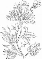 Coloring Pages Flower Adults Kids sketch template