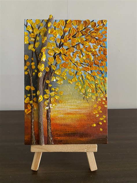 Mini Canvas Painting Fall Colours Imagicart