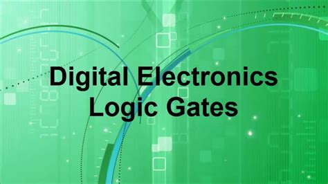Digital Electronics Basic Logic Gates Youtube
