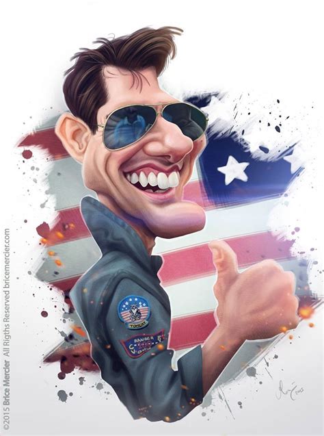 Tom Cruise Caricature Funny Caricatures Cartoon Faces