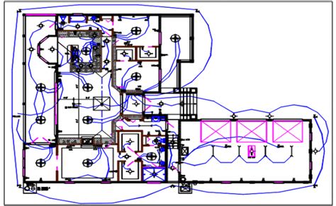 Electrical Layout Plan Detailing Of A Building Dwg File Cadbull