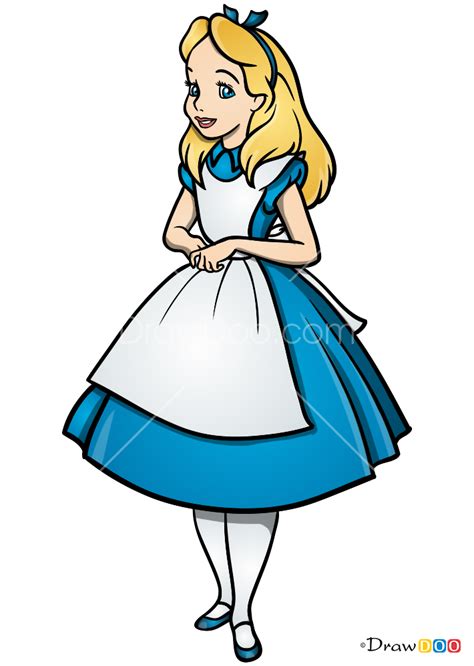 How To Draw Alice Alice In Wonderland