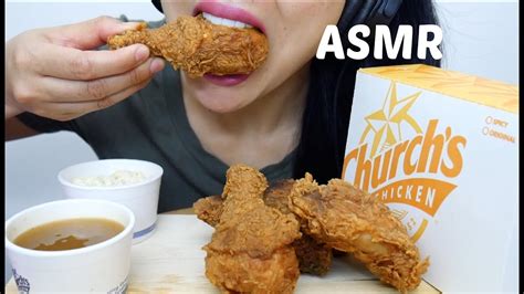 ASMR Church S Spicy Fried Chicken Gravy CRUNCHY EATING SOUNDS NO TALKING SAS ASMR YouTube