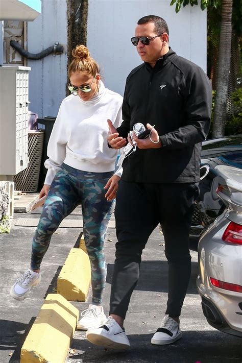 Jennifer Lopez And Alex Rodriguez Arrives At A Gym In Miami 02272020
