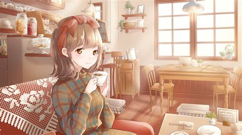 Coffee Shop Anime Wallpapers Wallpaper Cave