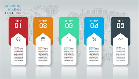 Business Infographic With Steps Vector Art At Vecteezy