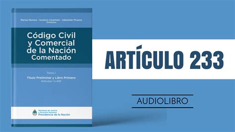 Artículo 233 Código Civil Y Comercial De La Nación Argentina