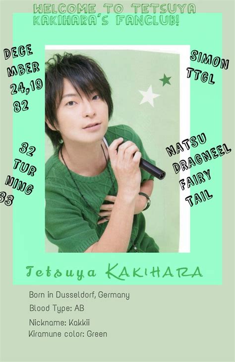 Tetsuya Kakihara Fanclub Club Myanimelist Net