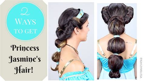 2 Ways To Get Princess Jasmines Hair Disney Princess Hairstyles Jasmine Hair Princess