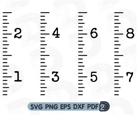 Growth Chart Ruler Svg Wall Ruler Svg Vector Cut File For Etsy My XXX