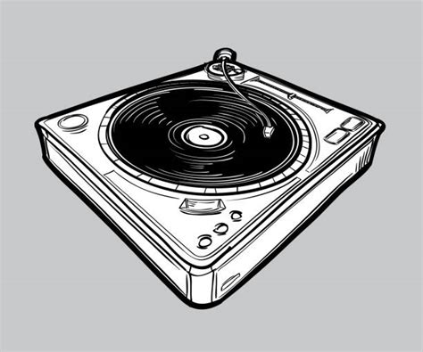 510 Drawing Of Dj Turntable Stock Illustrations Royalty Free Vector