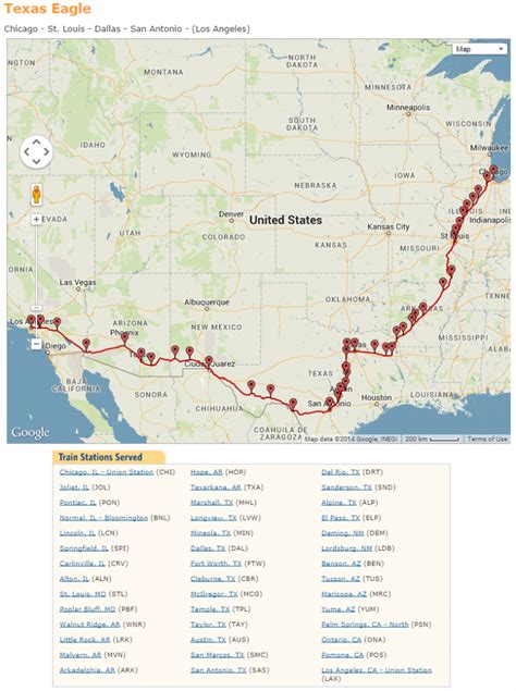 Texas Amtrak Routes And Schedules Libracha