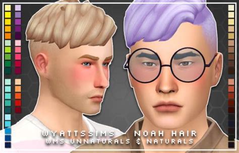 Two Male Avatars With Different Colored Hair And Glasses