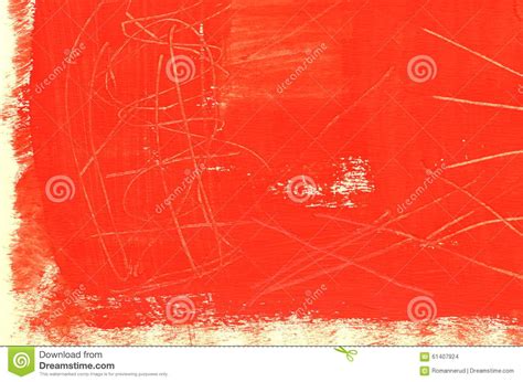 Hand Painted Multi Layered Red Background With Scratches Stock Photo