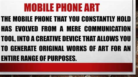 Mobile Phone Art