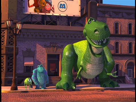 Toy Story Rex Cameo In Monsters Inc By Dlee1293847 On