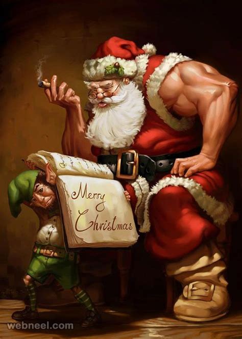 25 funny santa claus pictures and digital artworks for you santa claus pictures santa funny