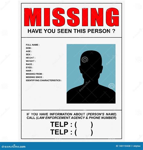 Missing People Poster Make Missing Person Posters In Minutes