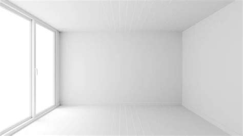 White Room Interior Empty Room Background Stock Photo By