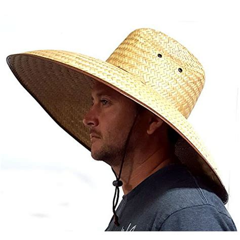 Voyager Tools Double Weaved Hard Shell Shade Hat Large Fit Wide Brim