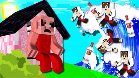 BarÁk Z Piggy Vs Roumean V0dka Tsunami Minecraft ️ Youtuberitv
