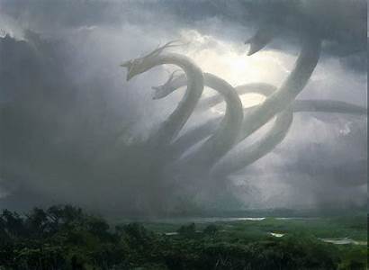 Mythology Fantasy Hydra Creature Norse Wallpapers Desktop