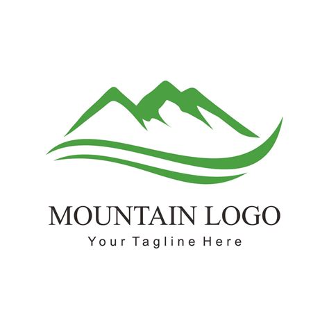 Green Mountain Logo 14216203 Vector Art At Vecteezy