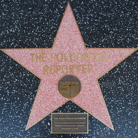 The Hollywood Reporters Walk Of Fame Star Los Angeles His Flickr