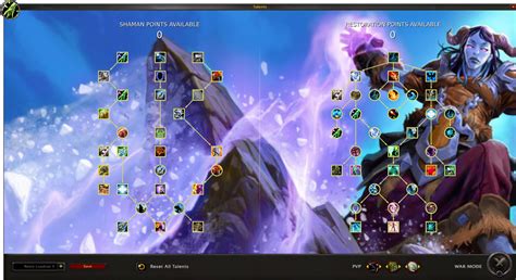 My attempt at a restoration shaman talent tree in the style of