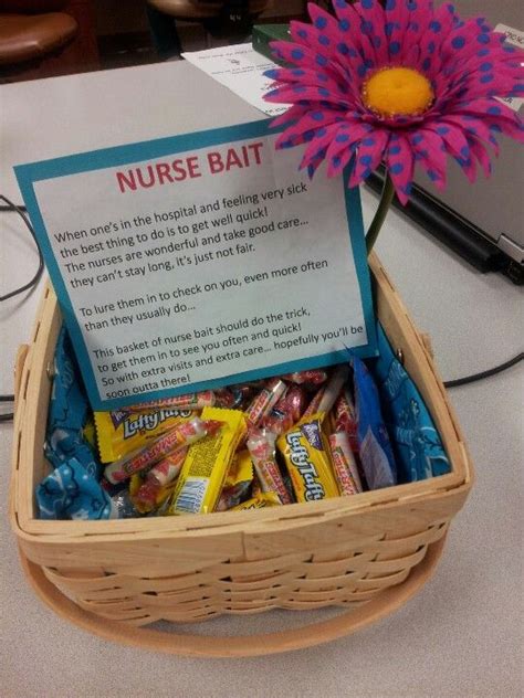Have a special nurse in your life? Nurse Bait!!!!! | Hospital gifts, Homemade gifts, Nurse gifts