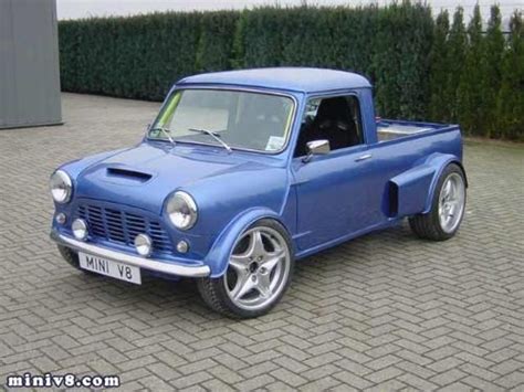 Classic Mini Truck It Is A Blue Custom Made Clasic Mini Cooper
