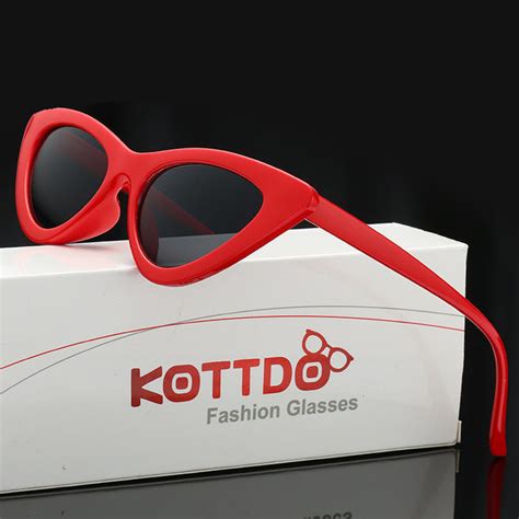 Kottdo 2018 New Cute Fashion Sexy Ladies Cat Eye Sunglasses Women Bran Hesheonline