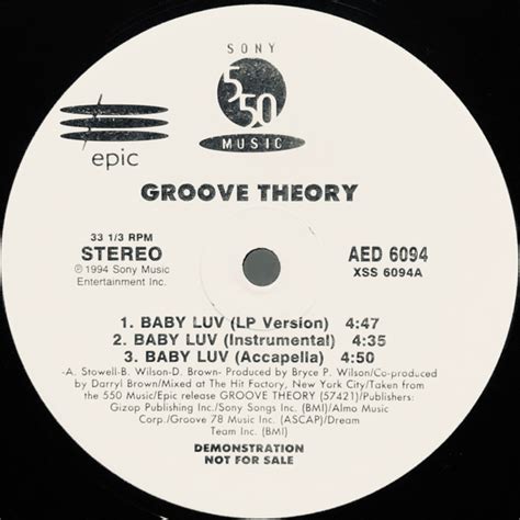 Groove Theory Baby Luv Vinyl Discogs