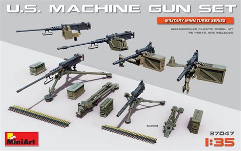 Miniart Military 135 Us Machine Gun Kit