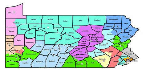 Gop Leaders Unveil Revamped Map Of Pennsylvania Congressional Districts