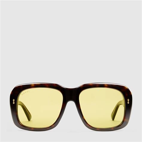 rectangular frame acetate sunglasses gucci men s square and rectangle 428286j13232350