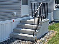 Mark position of brackets the iron tips on installing handrails on brick steps fortress. Concrete Stairs and Deck Footers | JRPrecast