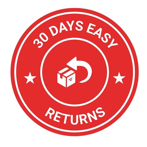 Premium Vector 30 Days Easy Returns Trusts Badge Logo Design And Icons