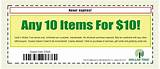Images of Printable Dollar Tree Coupons