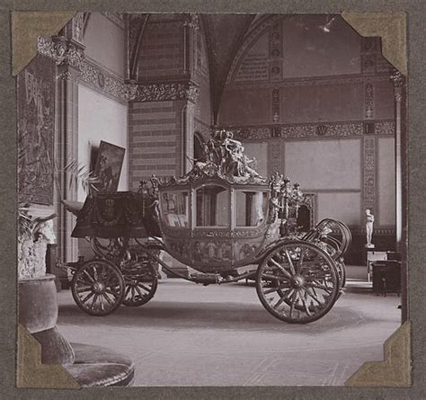 The Golden Carriage In The Front Hall In 1898 Free Public Domain Image