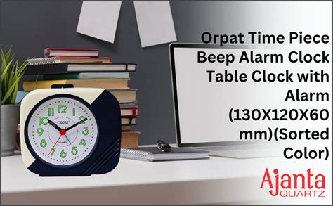Buy Ajanta Plastic Orpat Time Piece Beep Alarm Clock Table Clock With