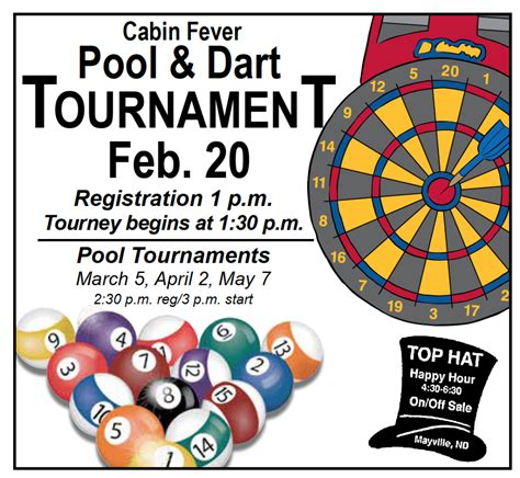 Cabin Fever Pool And Dart Tournament Mayville Portland North Dakota