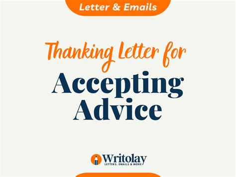 Thanking Letter For Accepting Advice 9 Templates Writolay