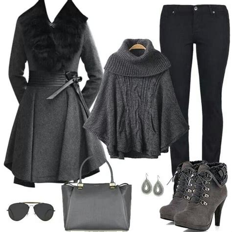 Black And Grey Coordinated Outfit