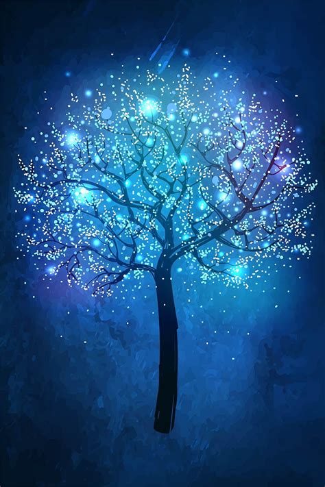 Blue Tree Wallpapers Top Free Blue Tree Backgrounds Wallpaperaccess