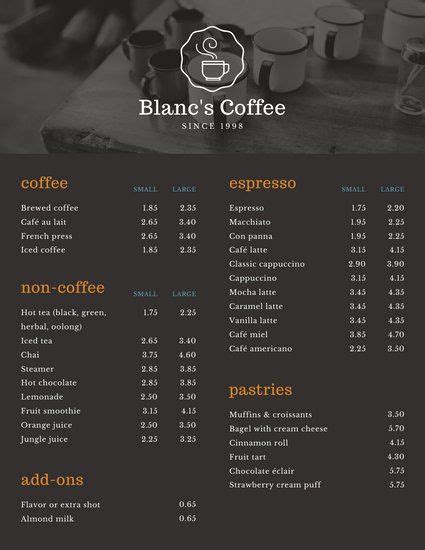 5.0 rating over 0 reviews. Mint Coffee Shop Menu - Templates by Canva | Coffee shop ...