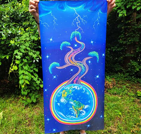 Tapestry Of Psychedelic Earth Third Eye Trippy Hippie 70s Etsy