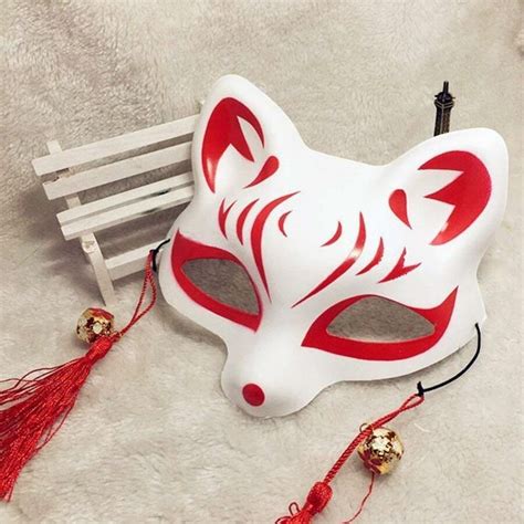 Yangyong Fox Cosplay Mask For Masquerade Halloween Japanese Kitsune Kabuki - YangYong Fox Cosplay Mask For Party Masquerade Ball Kabuki Kitsune