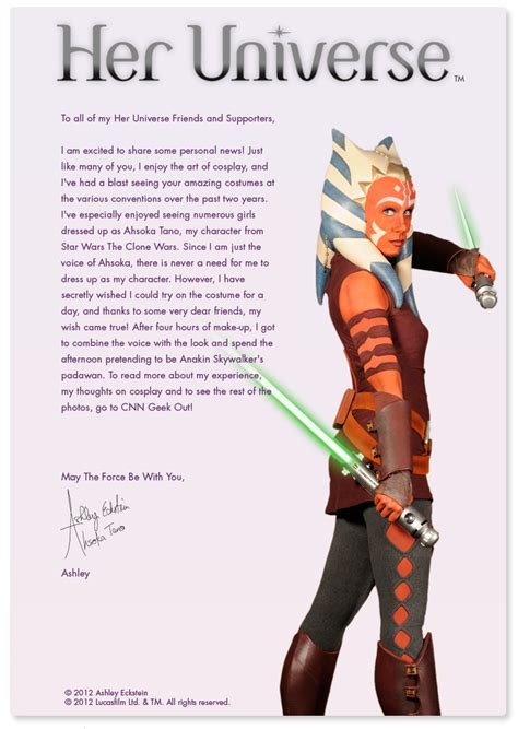 My Ultimate Cosplay Experience As Ahsoka Tano Her Universe Blog