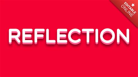 Reflection Text Effect Generator Textstudio